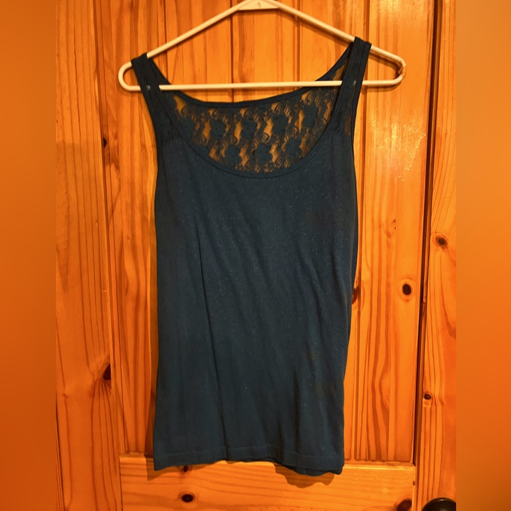 Maurice’s teal lace tank top XL